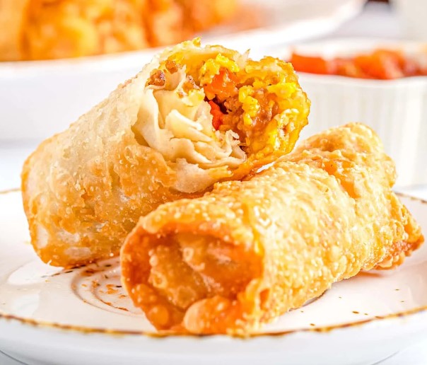 Breakfast egg rolls recipe