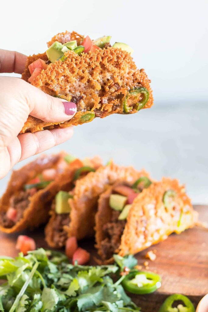 Low Carb Cheese Taco Shells